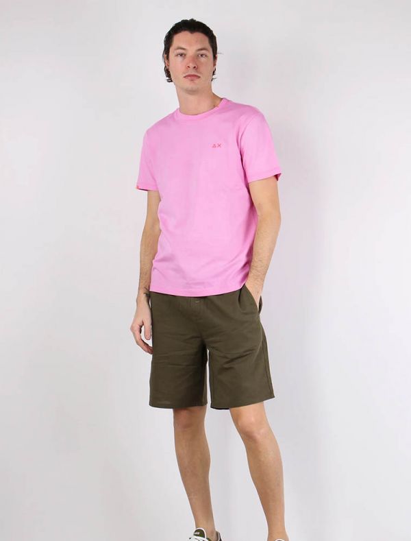 T-shirt manica corta Sun68 - geranio