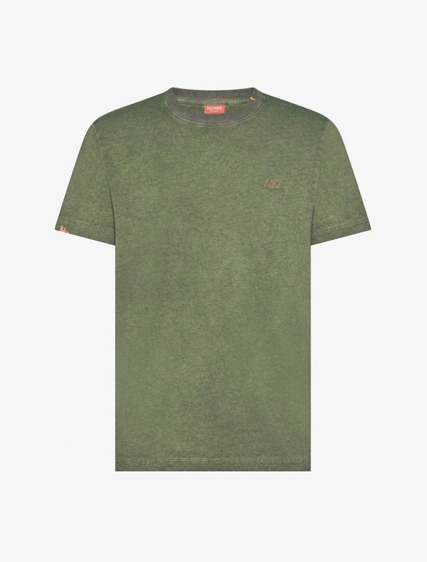 T-shirt manica corta Sun68 - verde scuro