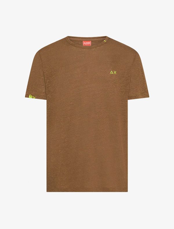 T-shirt manica corta Sun68 - marrone