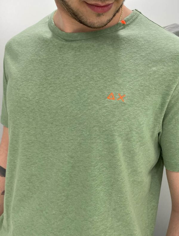 T-shirt manica corta Sun68 - salvia