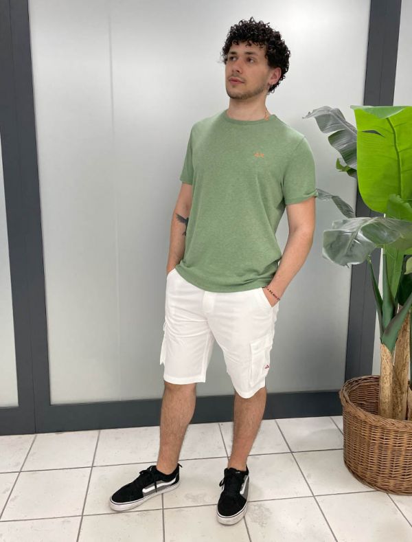 T-shirt manica corta Sun68 - salvia