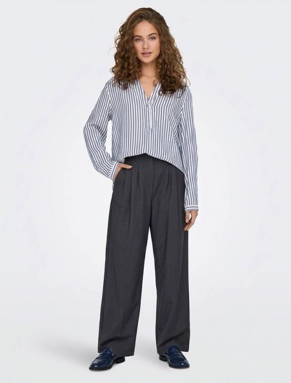 Camicia manica lunga giovane Jdy - bianco blu