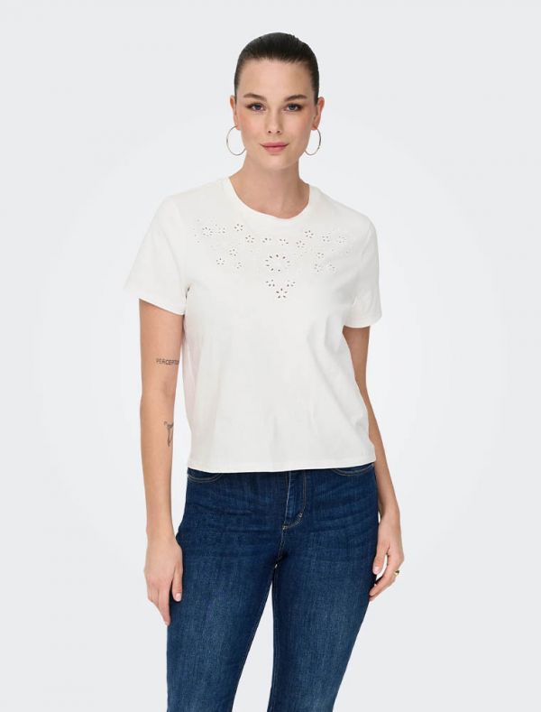 T-shirt manica corta Jdy - cloud dancer