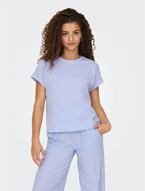 T-shirt manica corta Jdy - azzurro