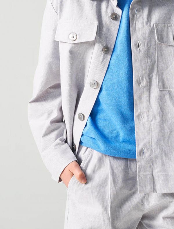 Camicia manica lunga casual I Do - grigio