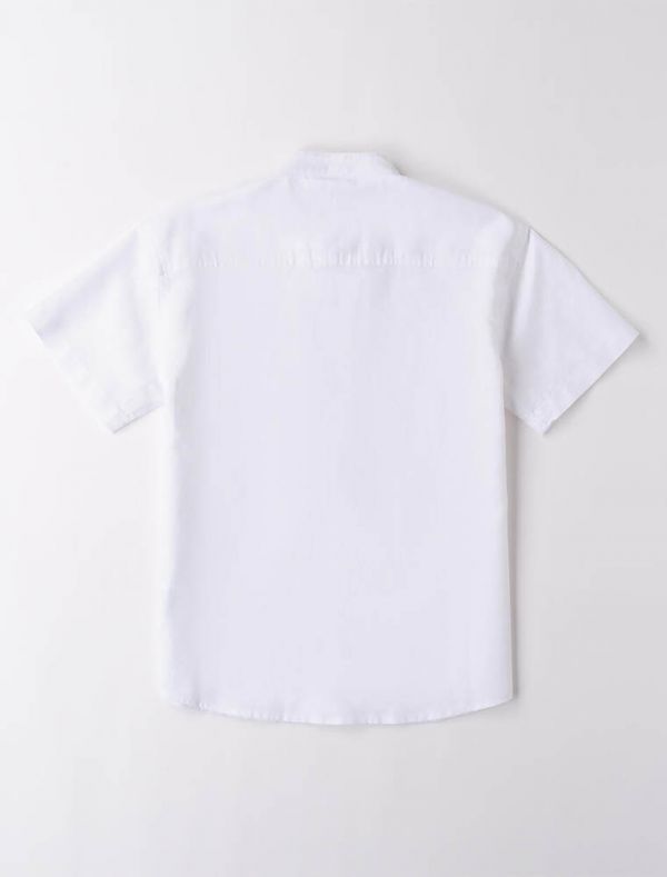 Camicia manica corta I Do - white