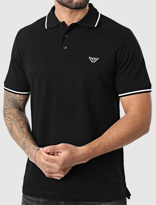 Polo manica corta Emporio Armani - nero