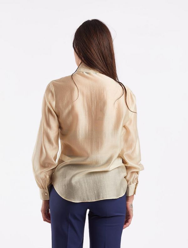 Camicia manica lunga giovane Artigli - avorio