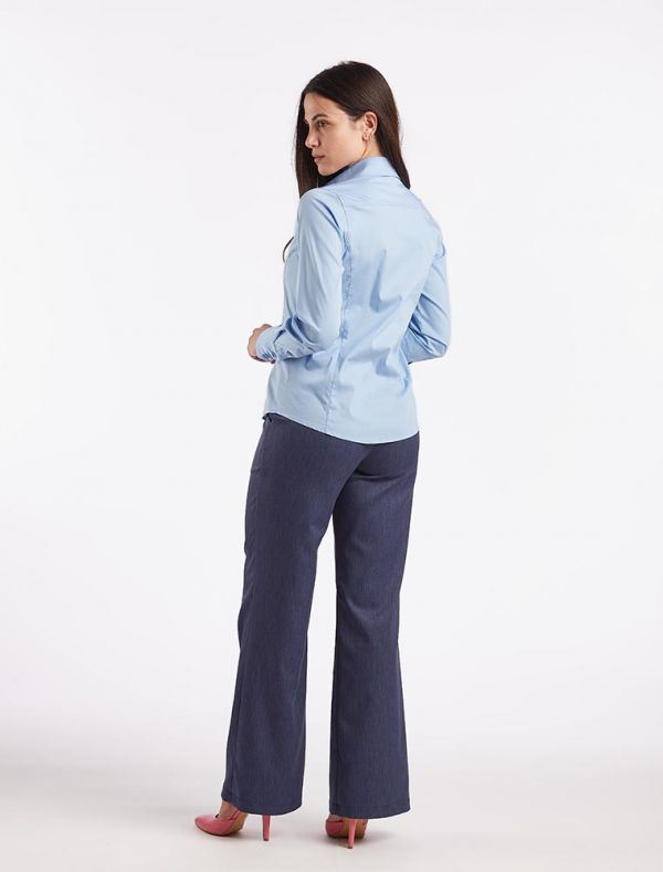 Camicia manica lunga giovane Artigli - celeste