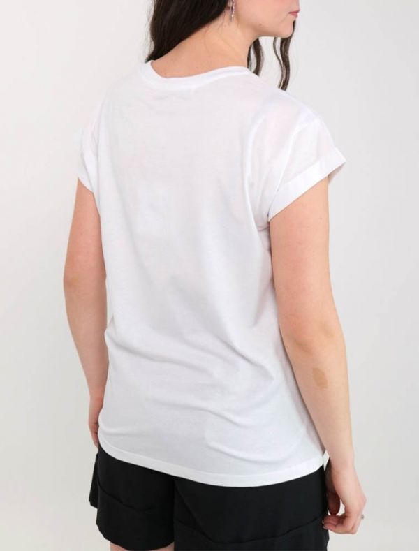 T-shirt manica corta Artigli - bianco nero