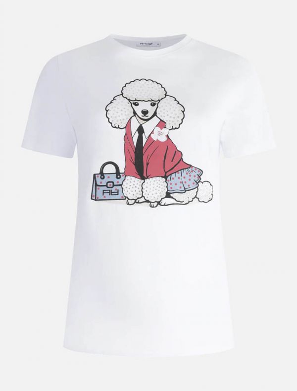 T-shirt manica corta Artigli - bianco