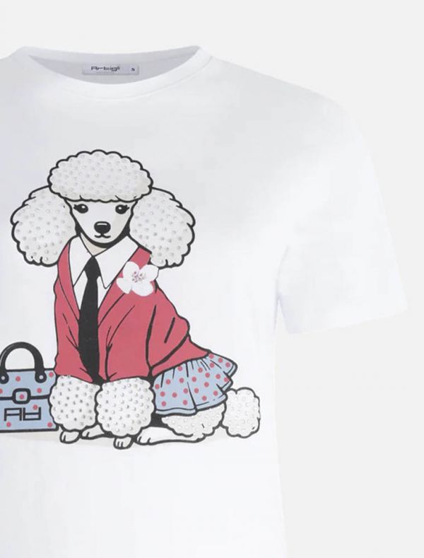 T-shirt manica corta Artigli - bianco