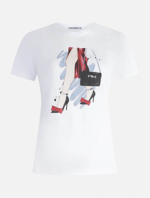 T-shirt manica corta Artigli - bianco - 0