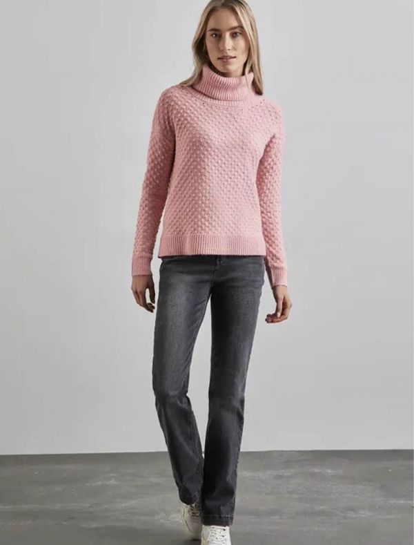 Pullover manica lunga Street One - rosa
