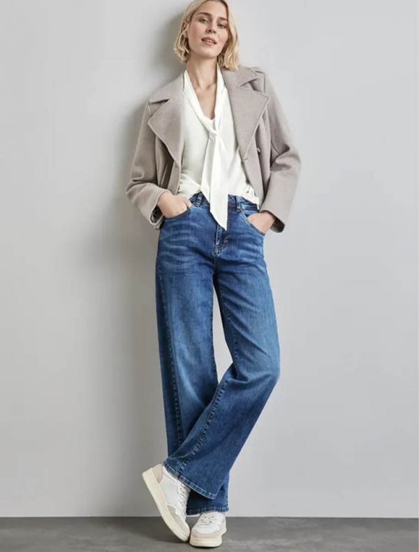 Camicia manica lunga Street One - white