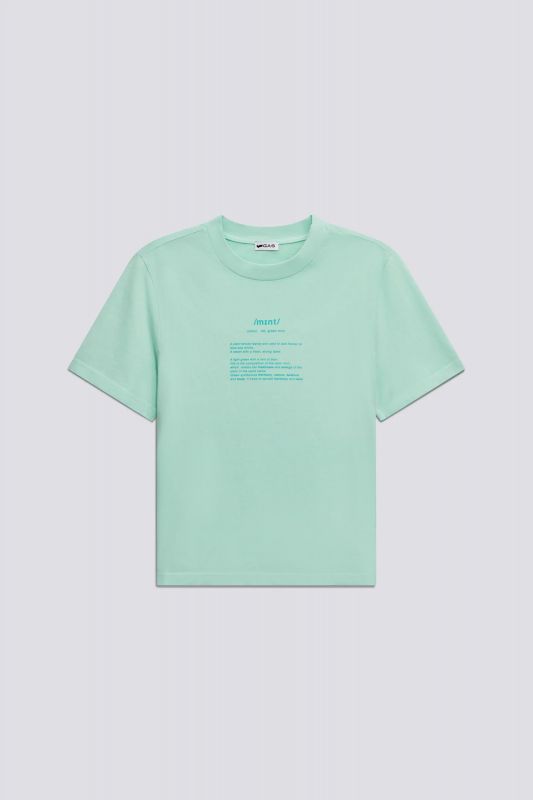 T-shirt manica corta Gas - verde acqua
