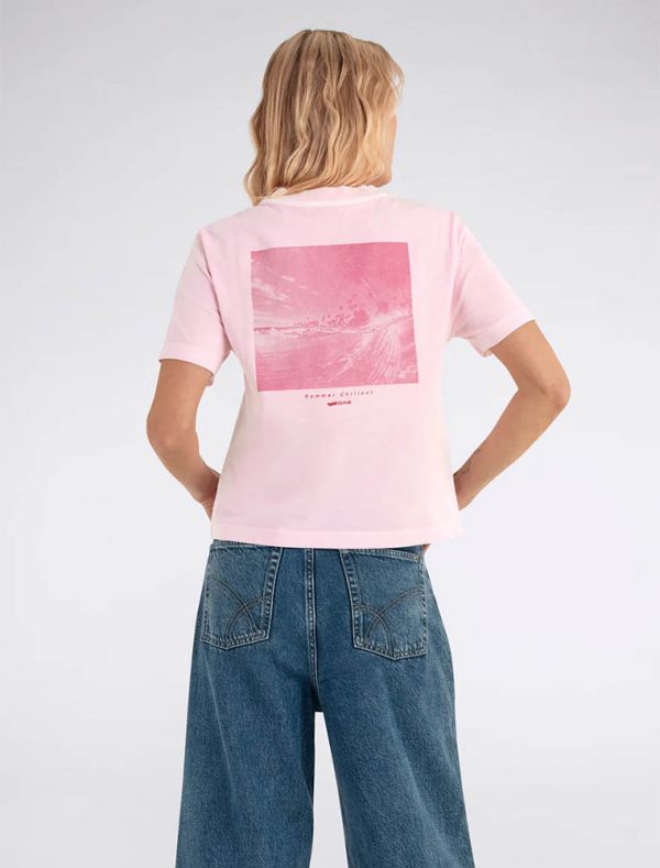 T-shirt manica corta Gas - pink