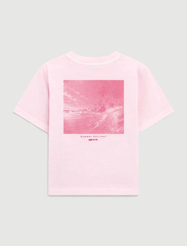 T-shirt manica corta Gas - pink
