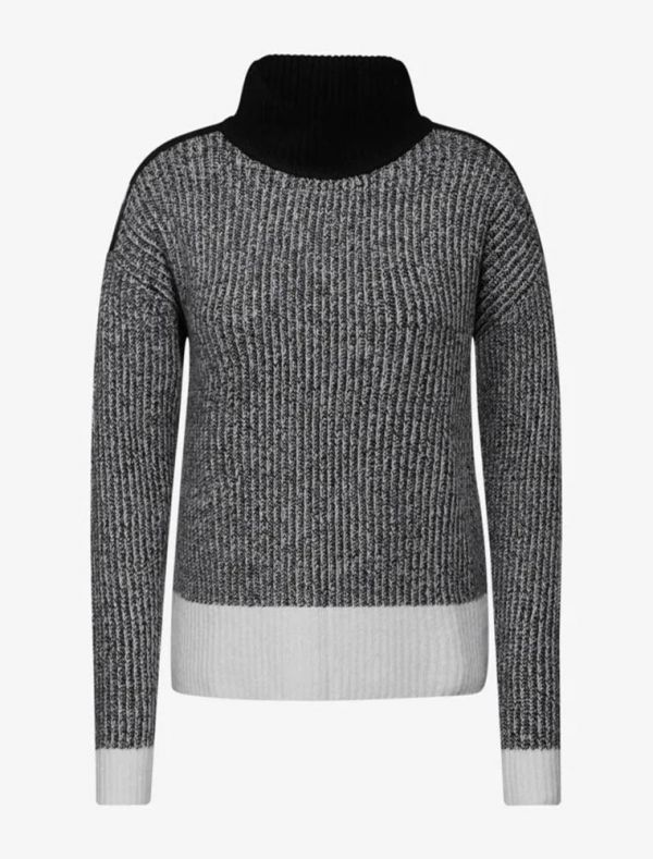Maglione con collo alto - nero
