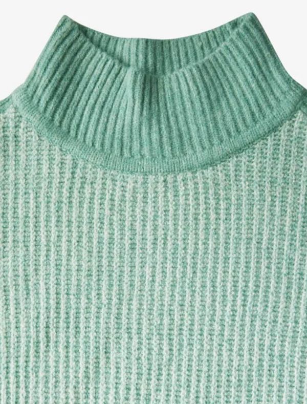 Maglione con collo alto - verde