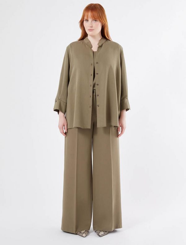 Pantalone curvy Persona - kaki