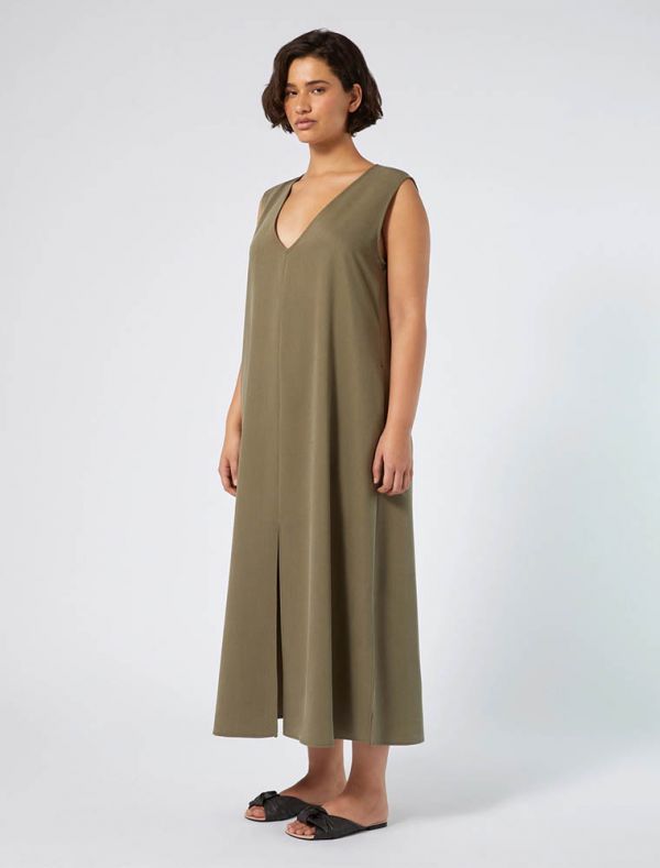 Abito curvy Persona - kaki