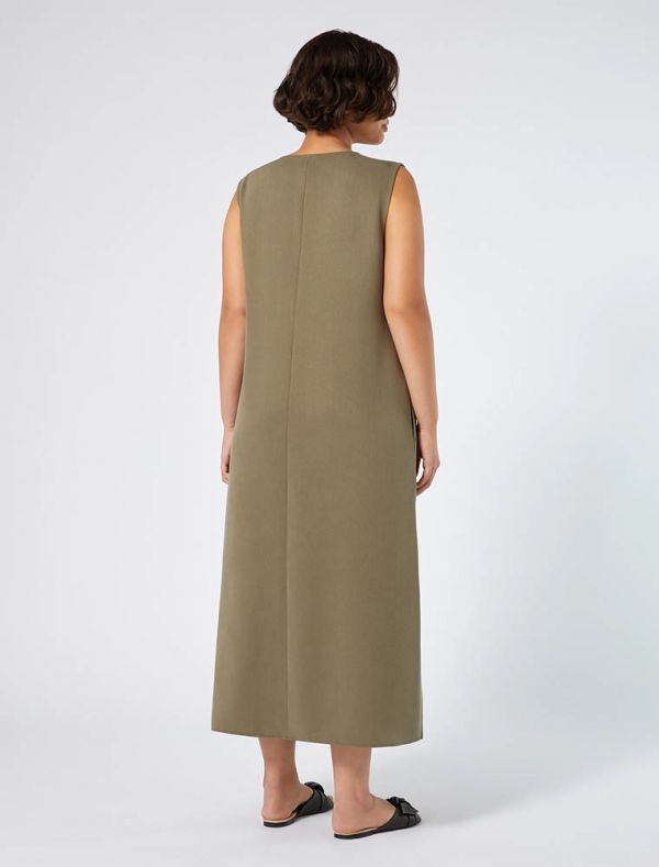 Abito curvy Persona - kaki