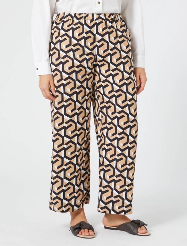 Pantalone curvy Persona Now - nero marrone