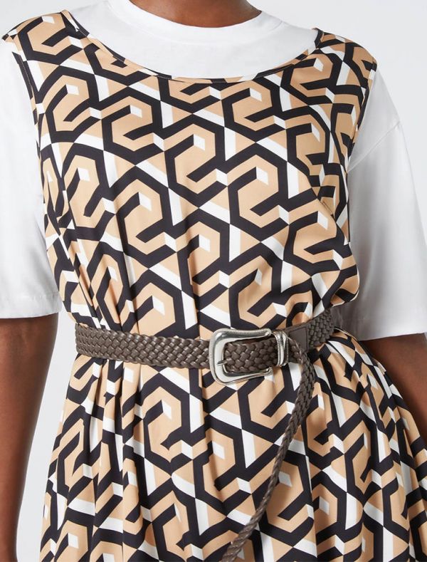 Abito curvy Persona Now - nero marrone