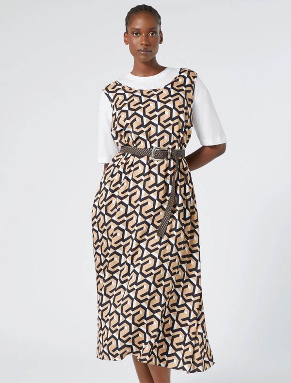 Abito curvy Persona Now - nero marrone