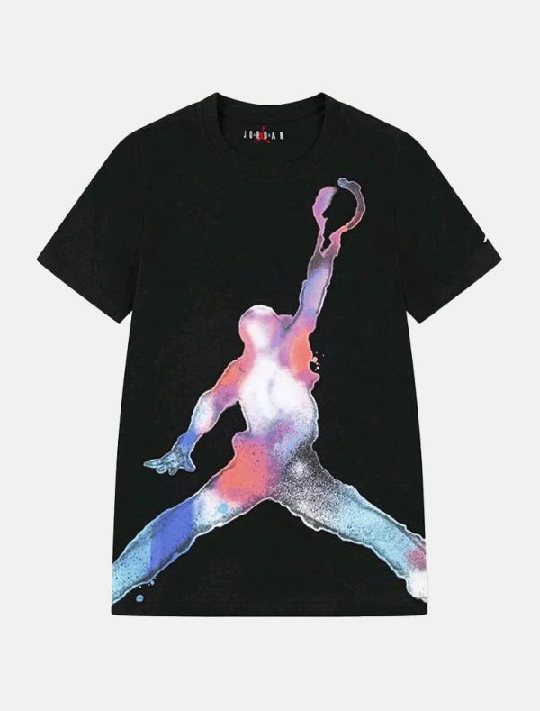 T-shirt manica corta sportiva Jordan - nero