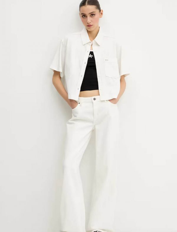 Camicia manica corta Guess Jeans - naturale