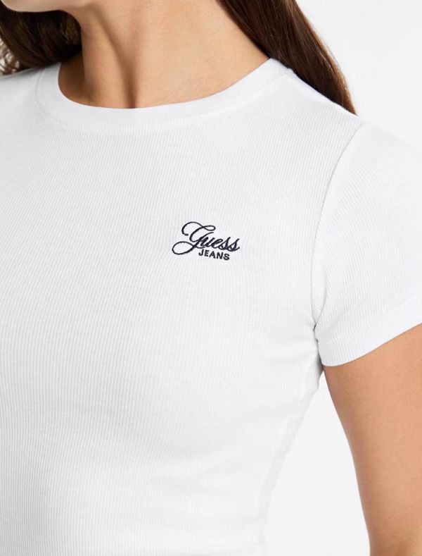 T-shirt manica corta Guess Jeans - bianco