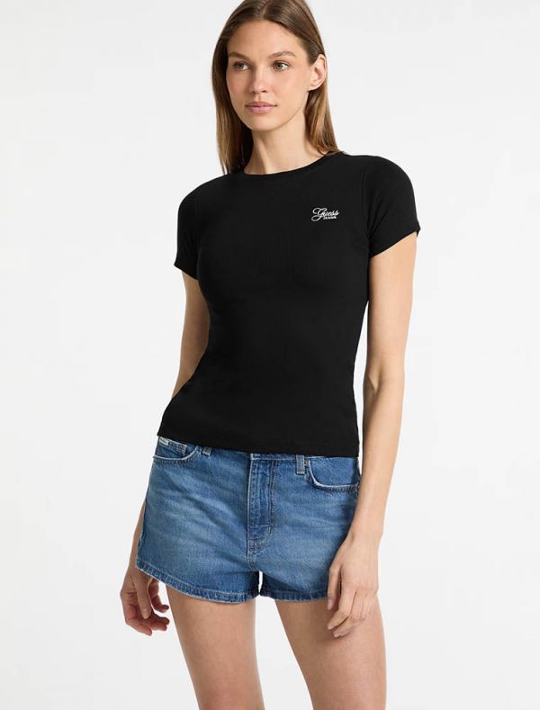 T-shirt manica corta Guess Jeans - nero
