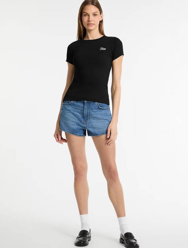 T-shirt manica corta Guess Jeans - nero