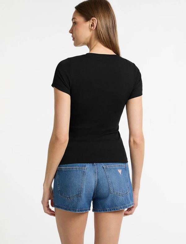 T-shirt manica corta Guess Jeans - nero