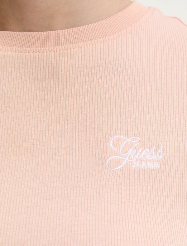 T-shirt manica corta Guess Jeans - rosa chiaro