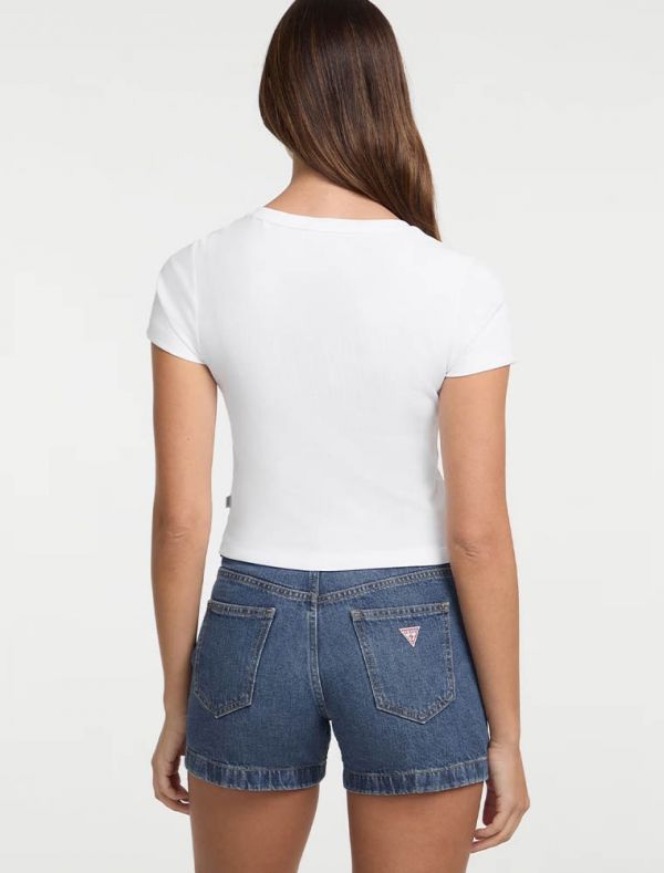 T-shirt manica corta Guess Jeans - bianco