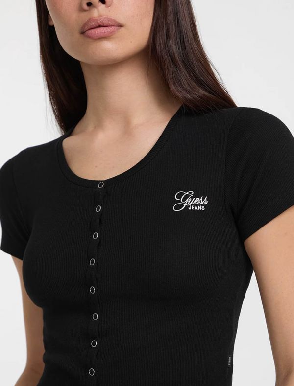 T-shirt manica corta Guess Jeans - nero