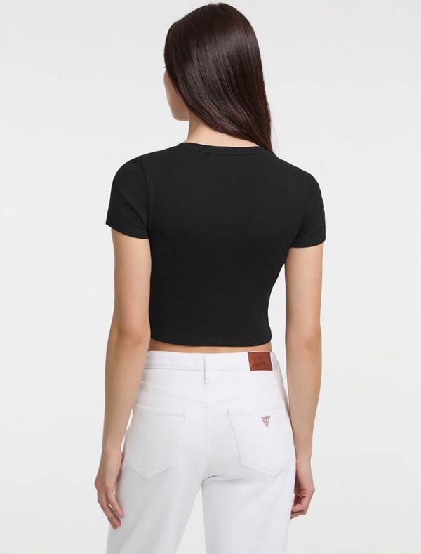 T-shirt manica corta Guess Jeans - nero