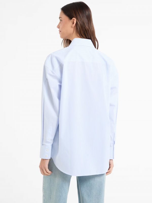 Camicia manica lunga giovane Guess Jeans - azzurro bianco