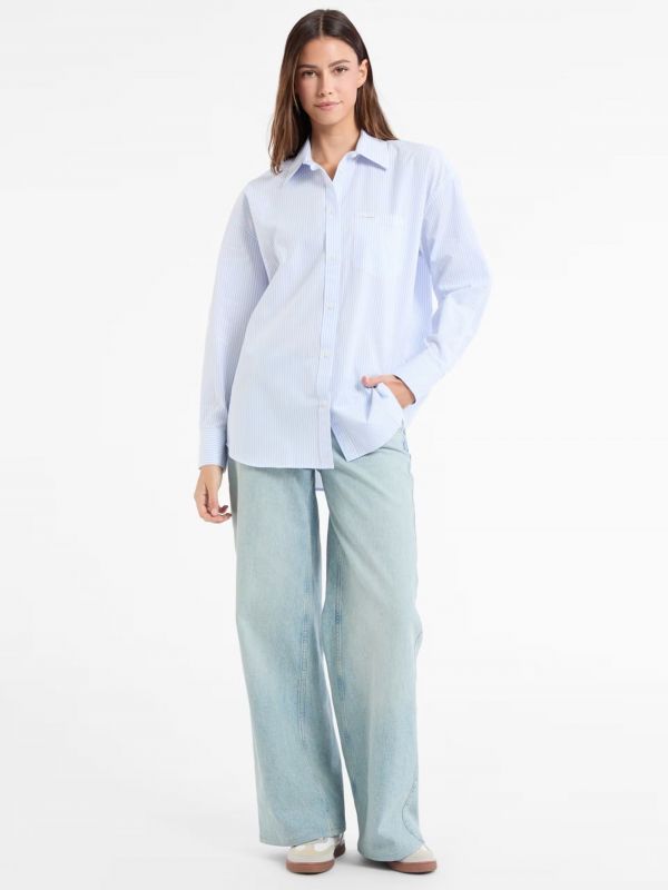 Camicia manica lunga giovane Guess Jeans - blu