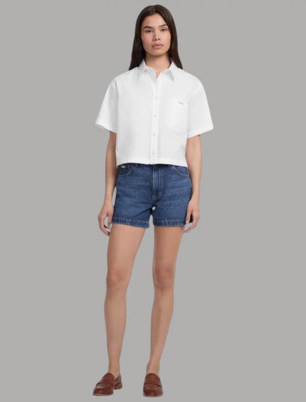 Camicia manica corta Guess Jeans - bianco