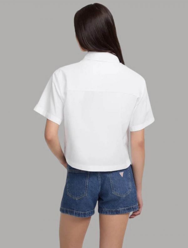 Camicia manica corta Guess Jeans - bianco