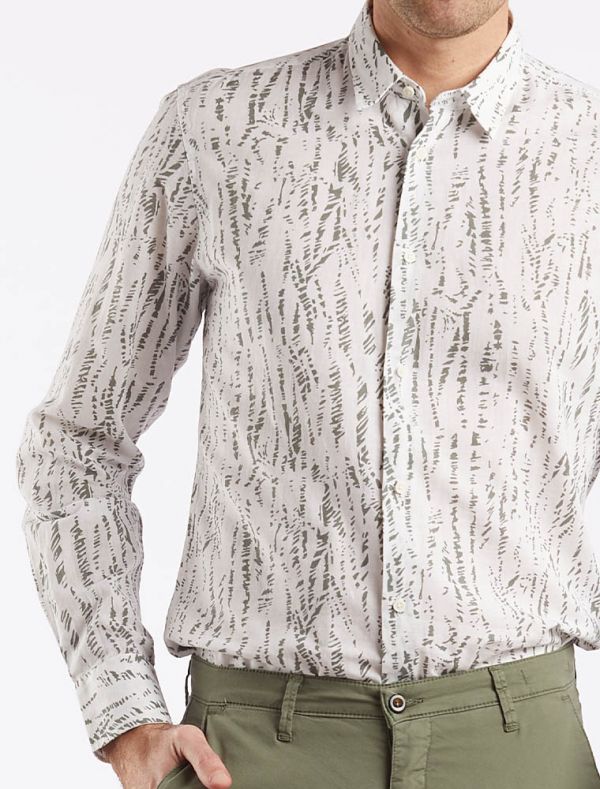 Camicia manica lunga lino Antony Morato - verde