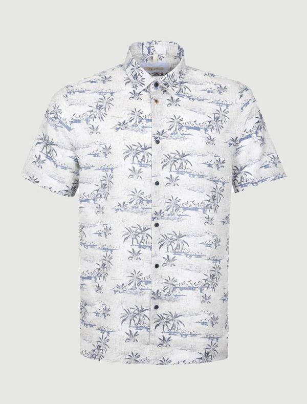 Camicia manica corta Sseinse - beige blu