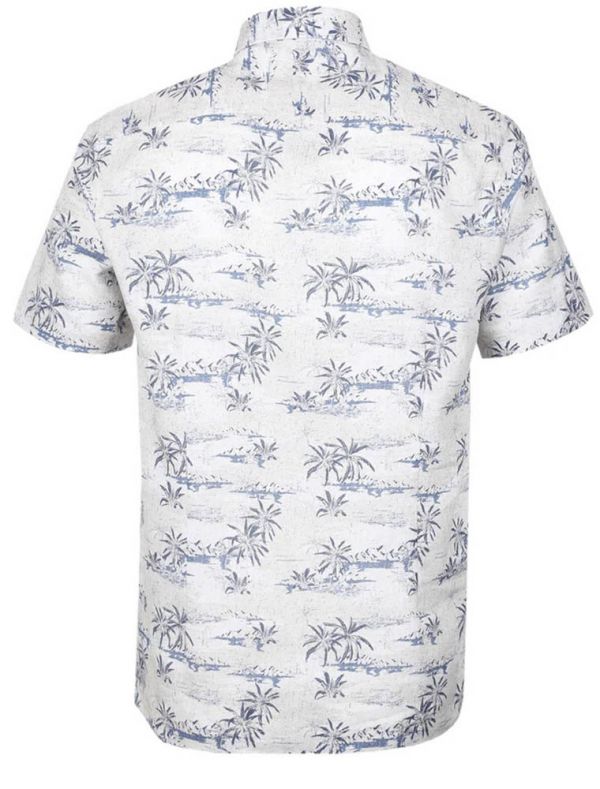 Camicia manica corta Sseinse - beige blu