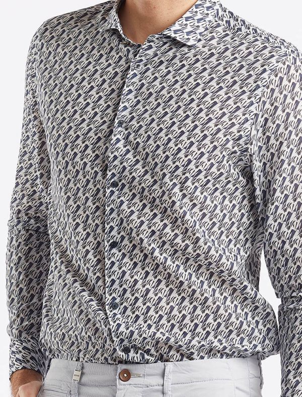 Camicia manica lunga Seinse - blu navy