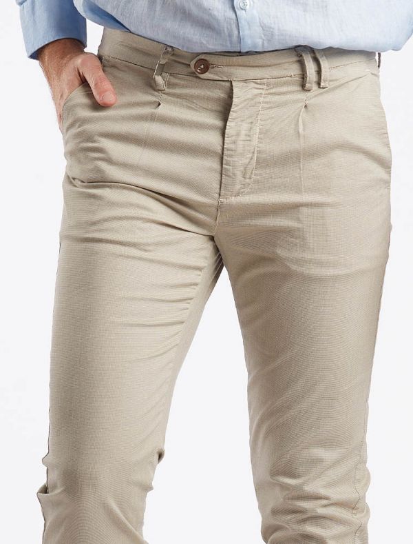 Pantalone casual Seinse - gesso