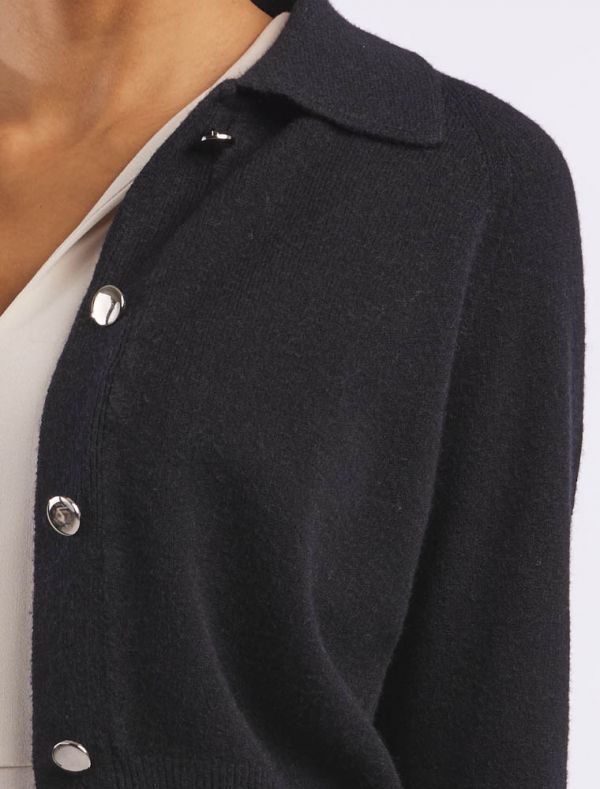 Maglia manica lunga Knit - San Babila - nero